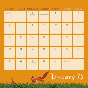 Official The Gruffalo 2025 Personalised Calendar, 3 of 4