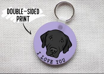 Personalised Labrador Keychain, 4 of 6