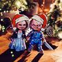 Chucky And Bride Of Chucky Tiffany Christmas Tree Decoration, thumbnail 2 of 12