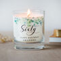 Eucalyptus Themed 60th Birthday Personalised Candle, thumbnail 3 of 3