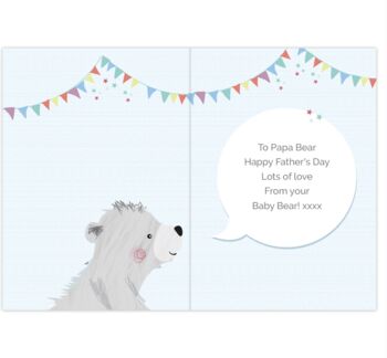 Daddy Bear Fathers Day Card, 5 of 7