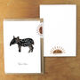 Tapir Baby Print A6 Greetings Card, thumbnail 3 of 7