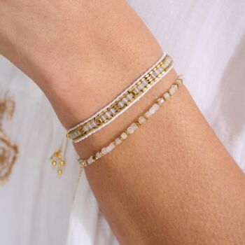 Valentina Rainbow Moonstone Bracelets, 4 of 4