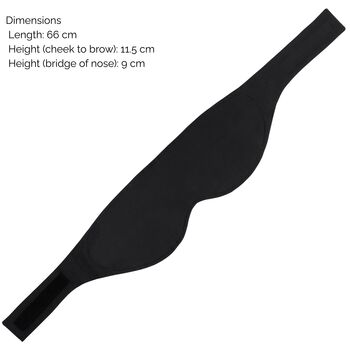 Black Soft And Breathable Tencel Unisex Sleep Mask, 9 of 10