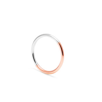 Two Tone 18ct Rose And White Gold Halo Ring, 2 of 5