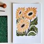 Sunflower Joy Bloom Art Print, thumbnail 1 of 6