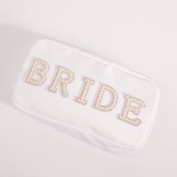 Personalised Cosmetic Make Up Bags With Pearl Letters, 11 of 12