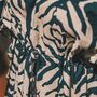 Navy Blue Three Quarter Sleeve Viscose Summer Kaftan, thumbnail 4 of 4