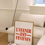 L'avenir Est Feminin Giclée Retro Art Print, thumbnail 3 of 3