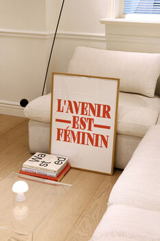 L'avenir Est Feminin Giclée Retro Art Print, 3 of 3