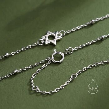 Star Of David Bracelet In Sterling Silver Or Gold, 3 of 11