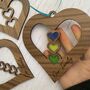 Customised Wood And Resin Heart Wall Hanging, thumbnail 5 of 6