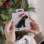 Christmas Schnauzer Dog Pin Badge, thumbnail 9 of 12