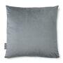 Luxury Super Soft Velvet Cushion Silver Grey, thumbnail 1 of 6