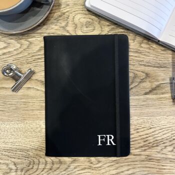 Personalised Faux Leather Initial Notebook, 2 of 4