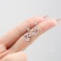 Art Inspired Asymmetric Face Drop Stud Earrings, thumbnail 3 of 11