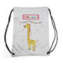 Personalised Children's Giraffe Waterproof Swim Bag, thumbnail 6 of 8