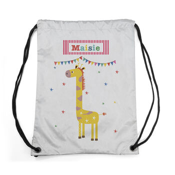 Personalised Children's Giraffe Waterproof Swim Bag, 6 of 8