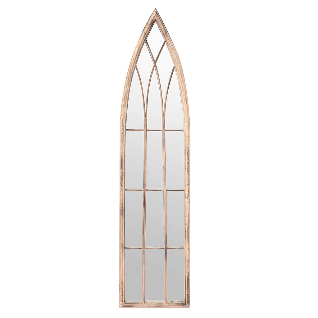 Tall Gothic Decorative Window Mirror By Dibor