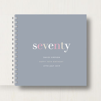 Personalised 70th Birthday Memory Book, 8 of 11