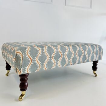 Coffee Table Footstool In Linwood Helter Skelter, 4 of 5