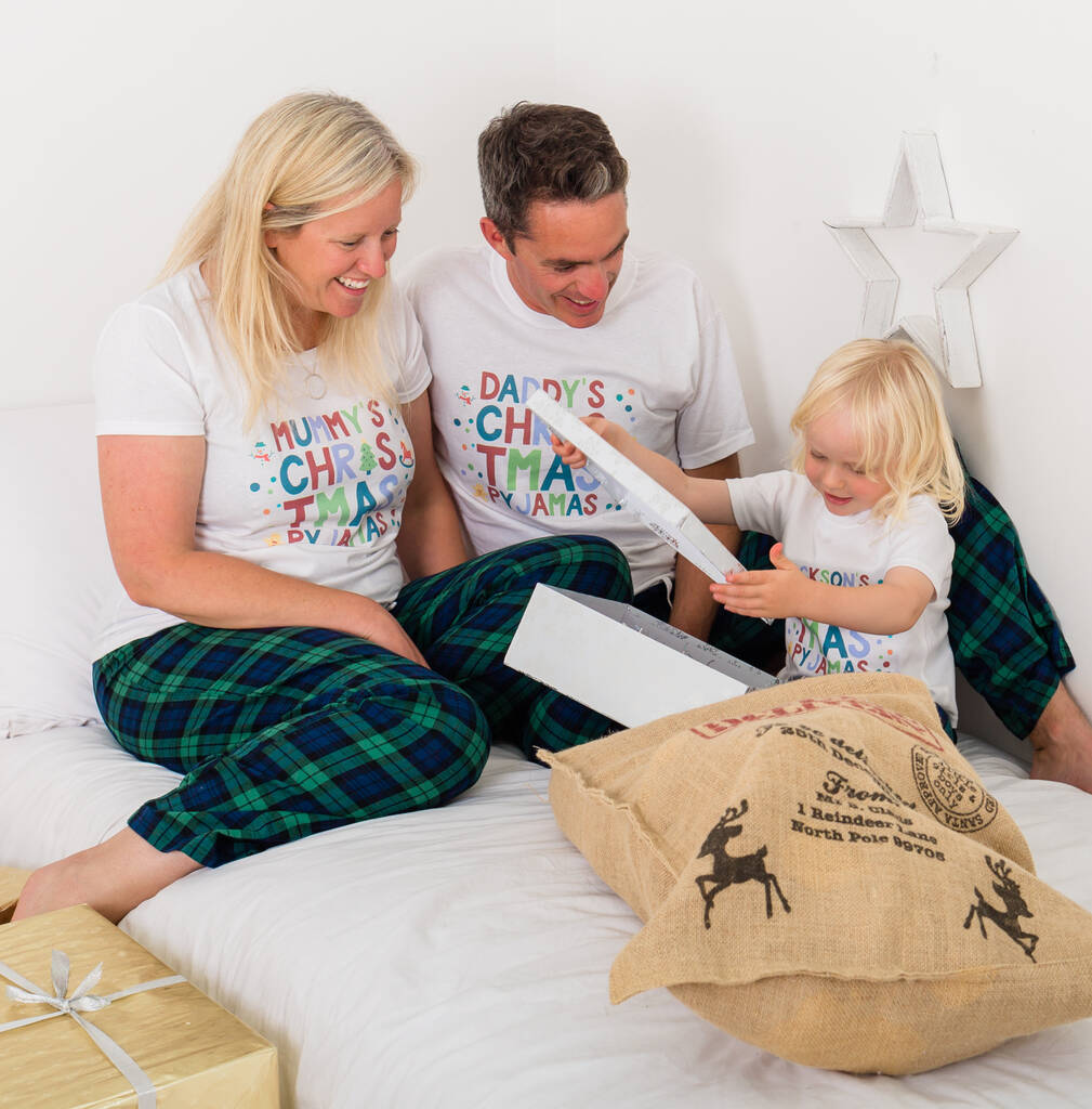 Personalised Christmas Family Pyjamas Any Wording, 1 of 12