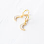 Tiny Crescent Earrings, thumbnail 1 of 8