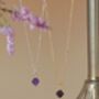 Aurora Rhombus Amethyst Necklace, thumbnail 7 of 9