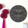 Couples Personalised Slate Kitchen Clock, thumbnail 2 of 2