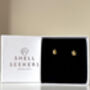 18ct Gold Plated Turtle Stud Earrings, thumbnail 3 of 8