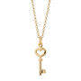 Key Necklace, Sterling Silver Or Gold Plated, thumbnail 10 of 10