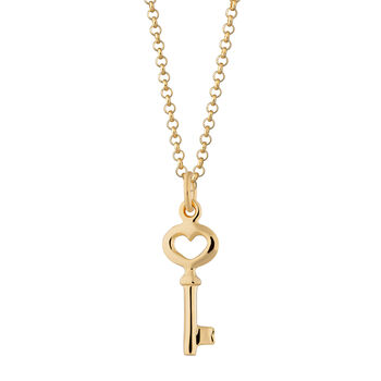 Key Necklace, Sterling Silver Or Gold Plated, 10 of 10