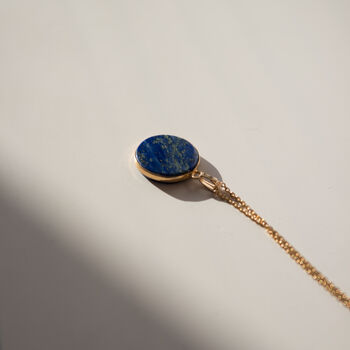 Lapis Lazuli Necklace 14k Gold Filled Natural Gemstone, 2 of 6