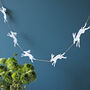 Easter Leaping Hare Garland, thumbnail 1 of 2