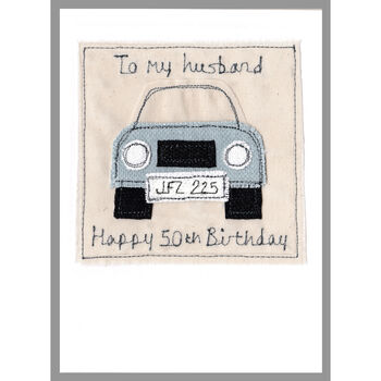 Personalised Car Father's Day Card For Dad / Grandad, 7 of 11