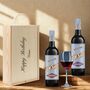 Personalised Jam Shed Red Wine Gift Set For Occasions Two Bottles, thumbnail 1 of 8