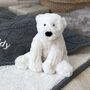 Personalised Sherpa Fleece Blanket And Polar Bear Set, thumbnail 2 of 7