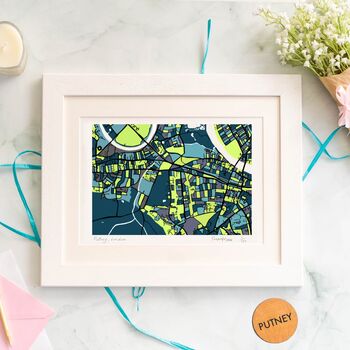 Personalised London Map Art Print Choose Your London Area 30 Locations Available, 4 of 12