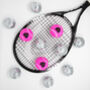 Tennis Lovers Heart Motif Tennis Balls, thumbnail 5 of 12