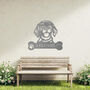 Personalised Beagle Welcome Metal Wall Art Sign For Home And Garden Gift, thumbnail 10 of 11