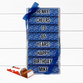 Birthday Personalised Kinder Chocolate Gift, 3 of 11