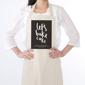 Let's Bake Cake Personalised Apron, 6 of 7