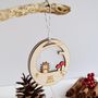 Personalised Woodland Christmas Tree Decoration, thumbnail 7 of 9