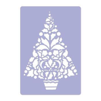 Reusable Stencil Christmas Tree 30x42 And Snow Spray, 3 of 4