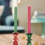 Red And Green Candleholders, thumbnail 2 of 5