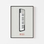 Midi Keyboard Print | Music Producer Poster, thumbnail 2 of 5