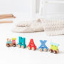 Personalised Colourful Christening Name Train, thumbnail 9 of 12