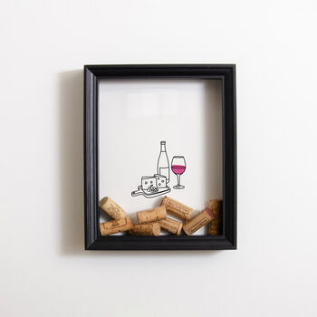 Personalised Cheese And Wine Cork Frame, 3 of 6