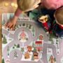 Personalised Children's Play Mat Christmas Village, thumbnail 1 of 4