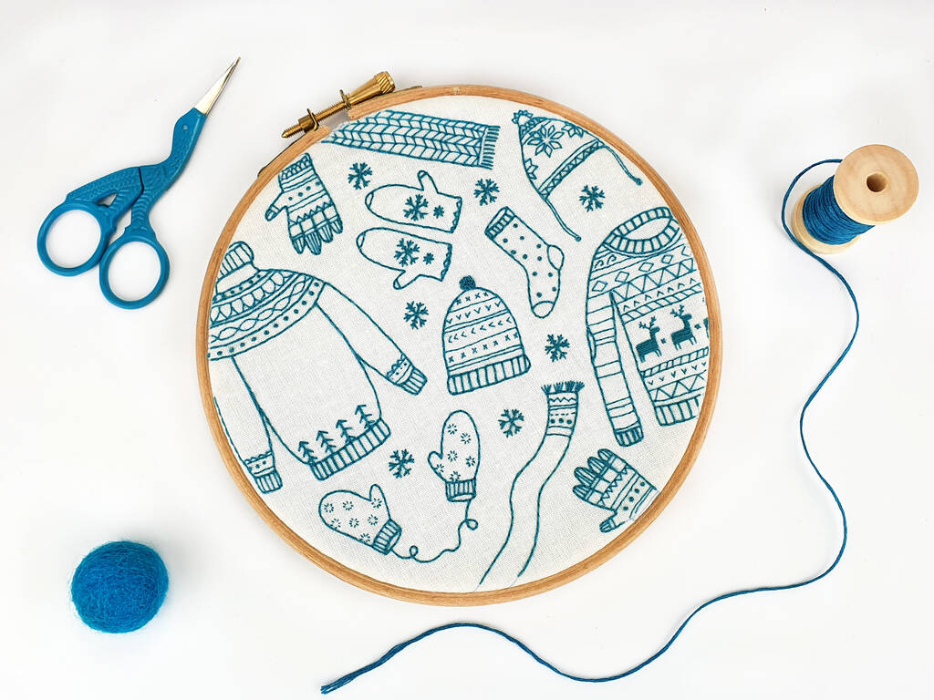 Winter Woolies Christmas Embroidery Kit By Oh Sew Bootiful